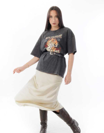 Φούστα μαξι μπεζ