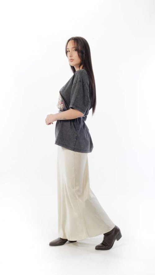 Φούστα μαξι μπεζ