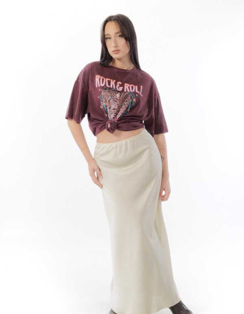 Φούστα μαξι μπεζ