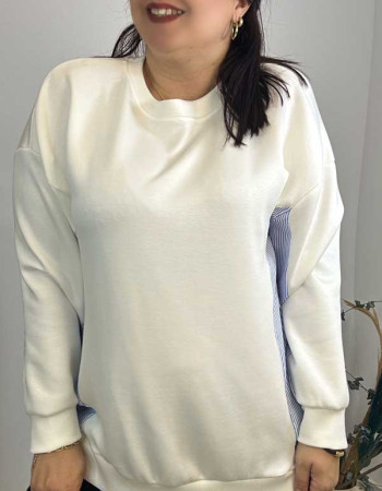 Φούτερ μπλούζα Λευκό