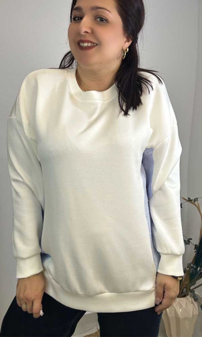 Φούτερ μπλούζα Λευκό