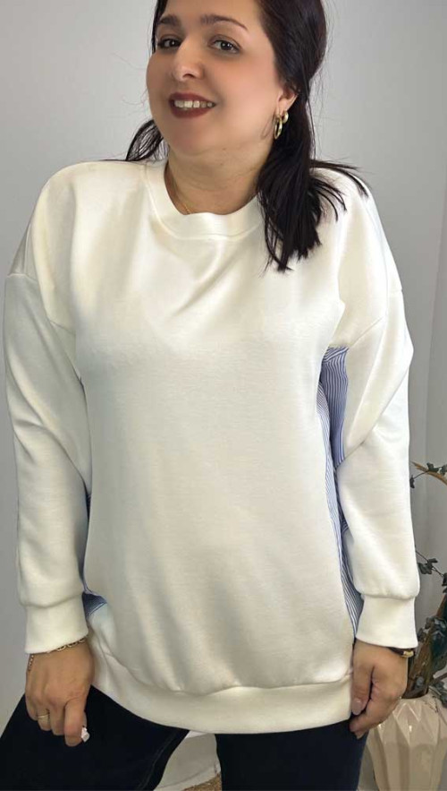 Φούτερ μπλούζα Λευκό