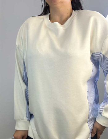 Φούτερ μπλούζα Λευκό