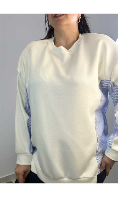 Φούτερ μπλούζα Λευκό