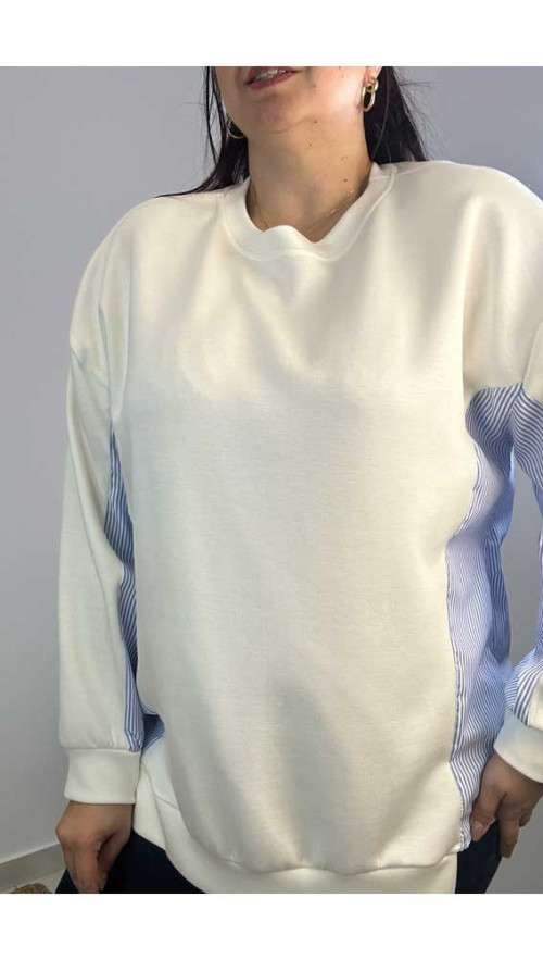 Φούτερ μπλούζα Λευκό