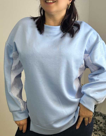 Φούτερ μπλούζα Γαλάζιο 