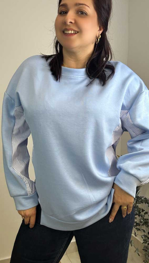 Φούτερ μπλούζα Γαλάζιο 