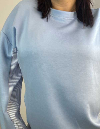 Φούτερ μπλούζα Γαλάζιο 