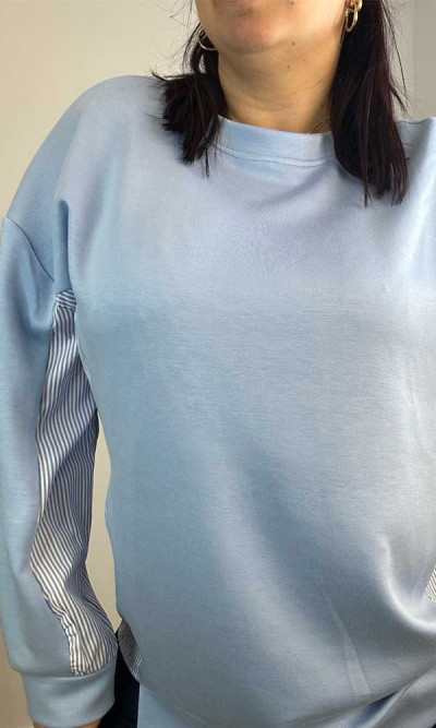 Φούτερ μπλούζα Γαλάζιο 