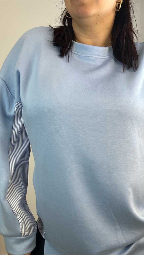 Φούτερ μπλούζα Γαλάζιο 