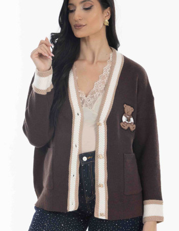 Ζακέτα πλεκτή ΚΑΦΕ