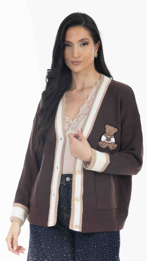 Ζακέτα πλεκτή ΚΑΦΕ