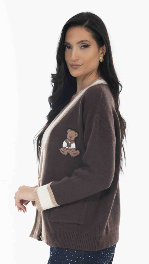Ζακέτα πλεκτή ΚΑΦΕ