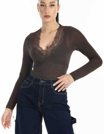 Κορμάκι Lumina σε καφέ 