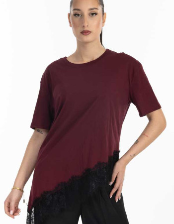 Μπλούζα Lumina με δαντέλα