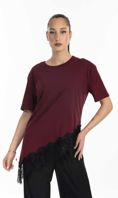 Μπλούζα Lumina με δαντέλα