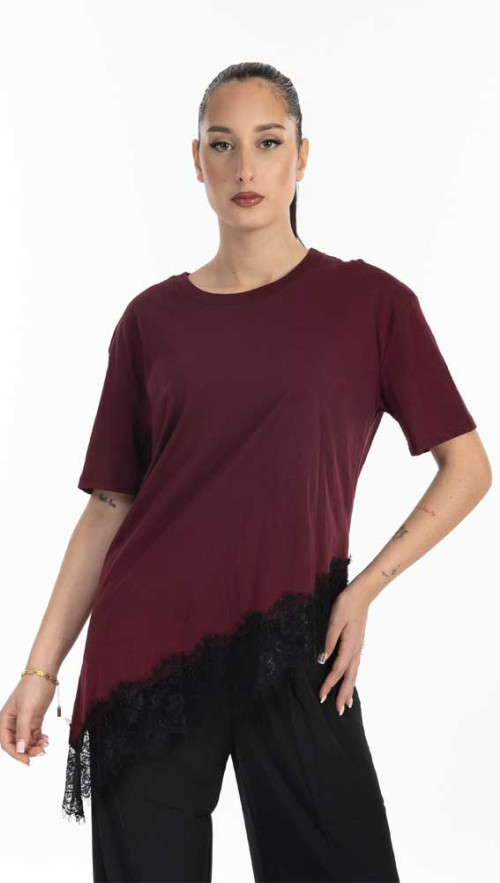 Μπλούζα Lumina με δαντέλα