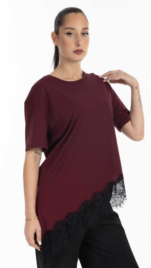 Μπλούζα Lumina με δαντέλα