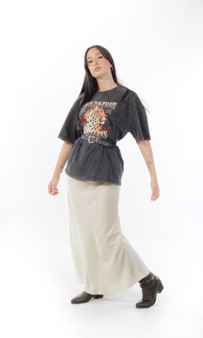 Μπλούζα γκρι με σχέδιο