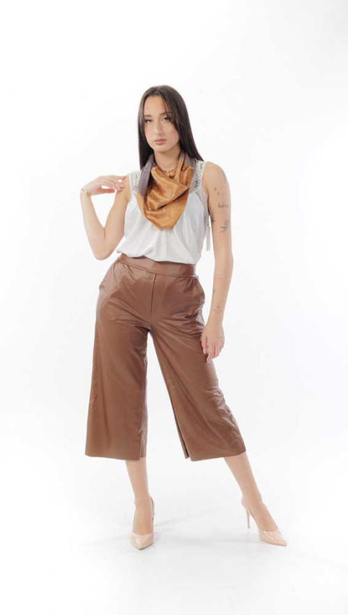 Παντελόνι δερματίνη σαλβάρι 