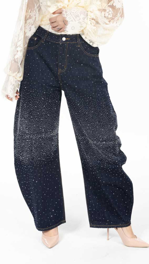 Τζιν παντελονι strass