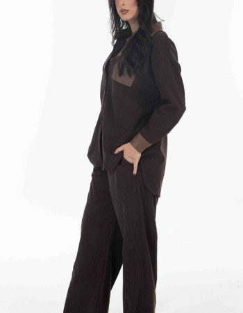 Σετ κοτλέ σε σοκολατί απόχρωση