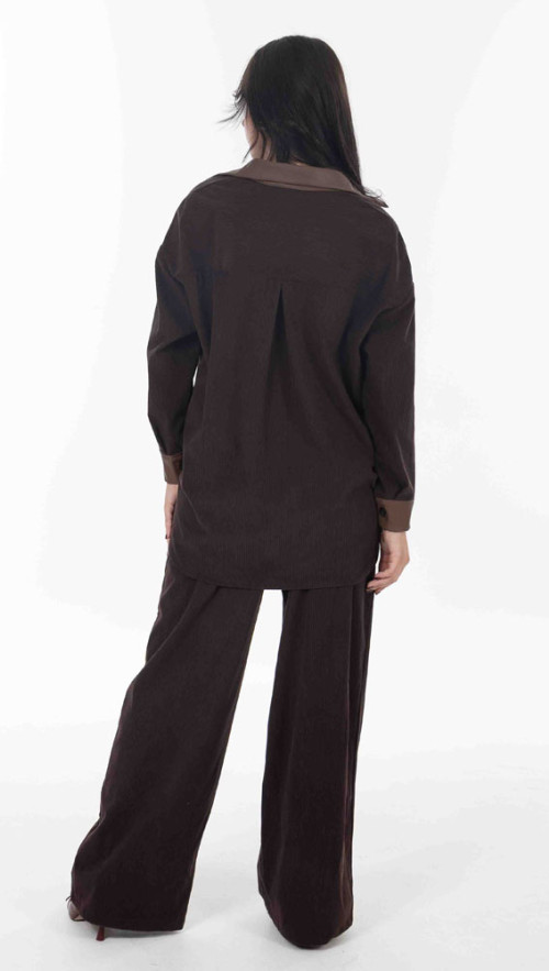 Σετ κοτλέ σε σοκολατί απόχρωση