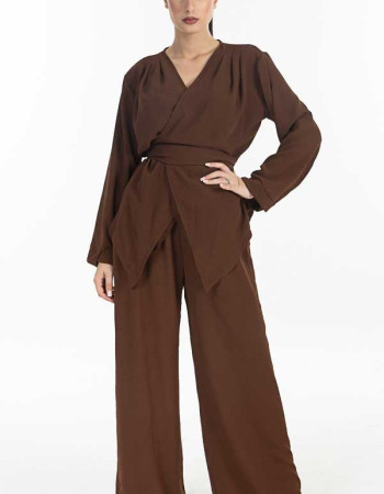 Σετ σε καφέ απόχρωση