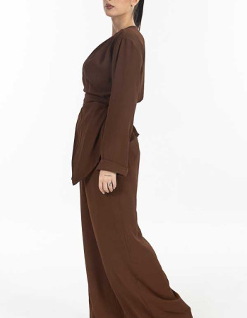 Σετ σε καφέ απόχρωση