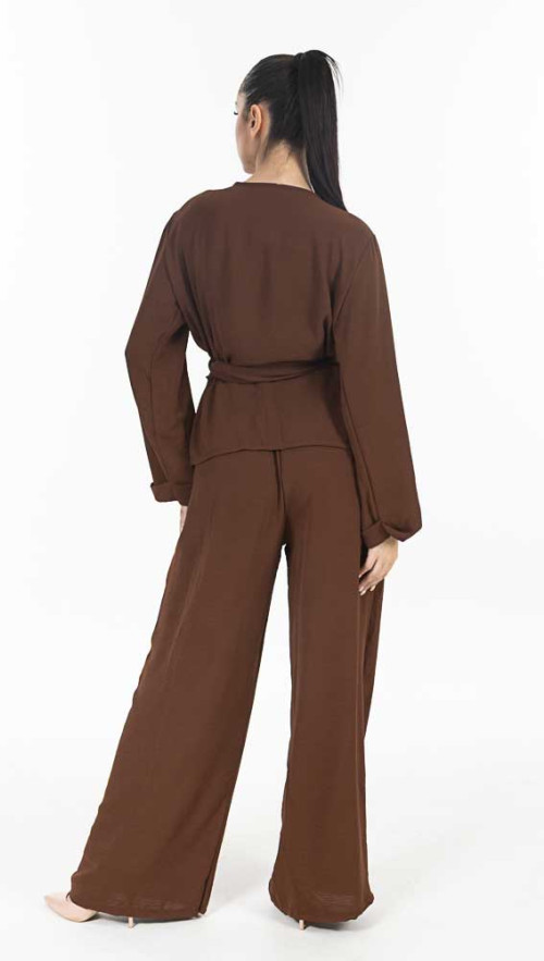 Σετ σε καφέ απόχρωση