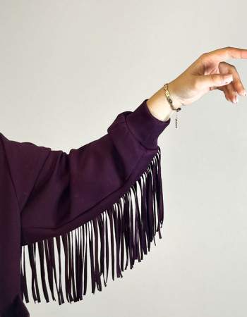 Σετ Lumina μπορντό με κρόσια