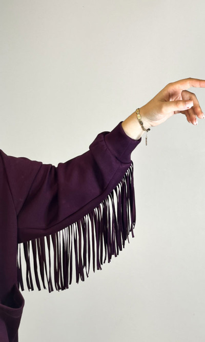 Σετ Lumina μπορντό με κρόσια