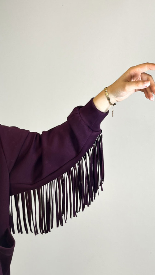 Σετ Lumina μπορντό με κρόσια