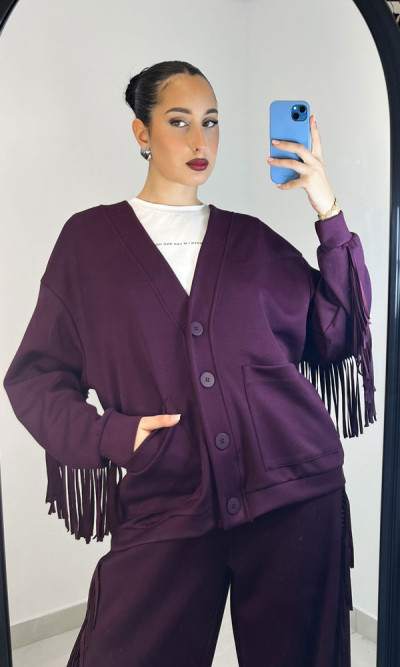 Σετ Lumina μπορντό με κρόσια