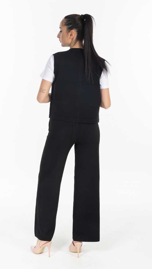 Σετ πλεκτό μαύρο